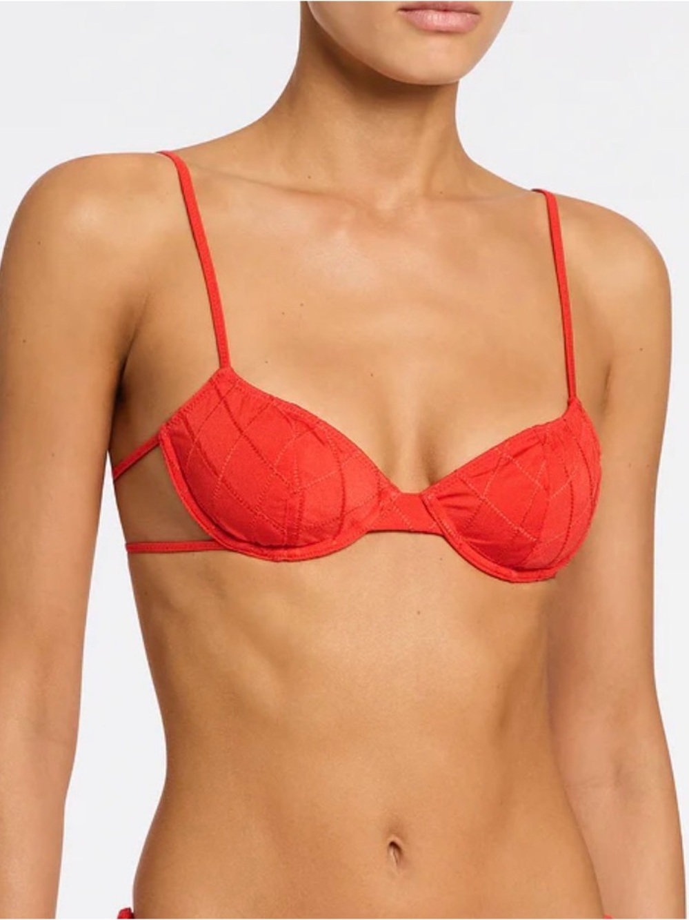 NWT: Triangl JARA - VISS RED BALCONETTE Bikini Top